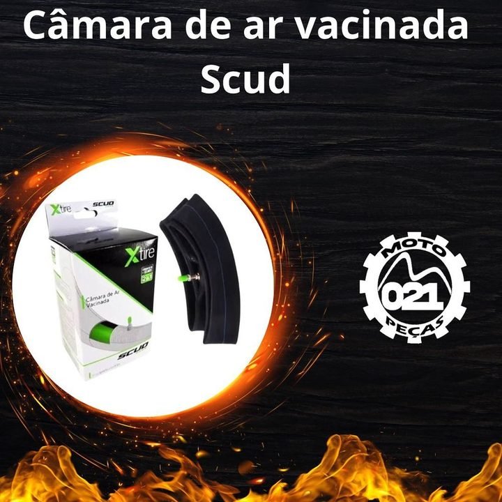 Câmara de Ar Vacinada Scud, peça de Rodagem para moto — 021 Moto Peças Vargem Pequena RJ