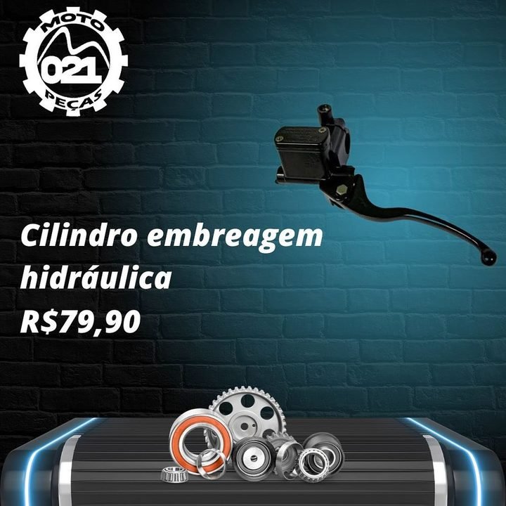Cilindro de Embreagem Hidráulica, peça de Motor para moto — 021 Moto Peças Vargem Pequena RJ