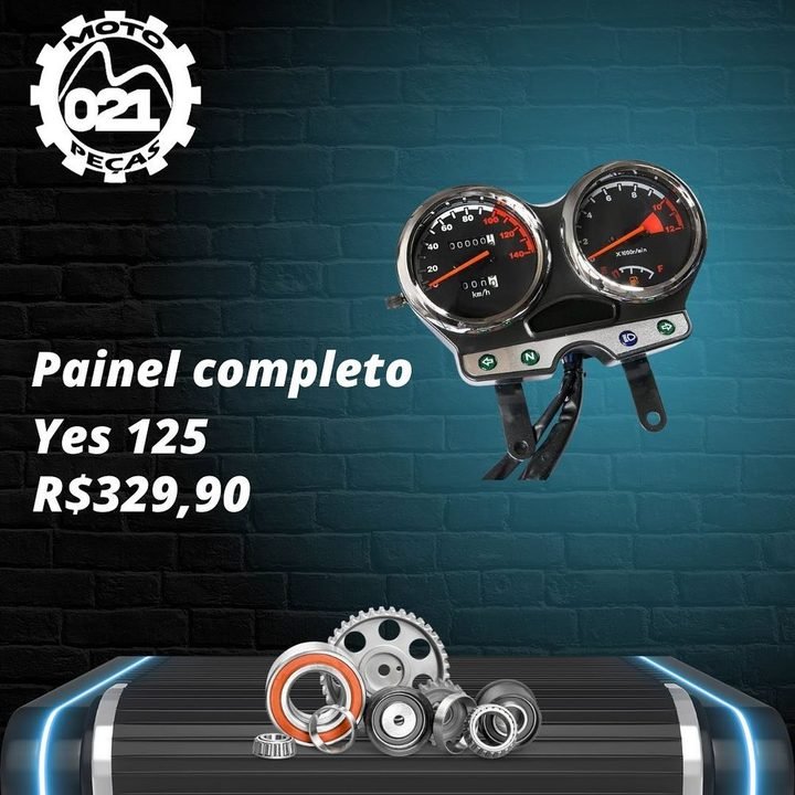 Painel Completo, peça de Elétrica para moto — 021 Moto Peças Vargem Pequena RJ