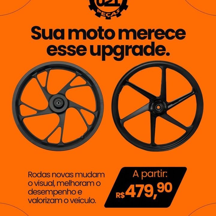 Rodas Esportivas, peça de Rodagem para moto — 021 Moto Peças Vargem Pequena RJ